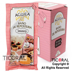 BA?O REPOSTERIA SEMI AMARGO AGUILA X150GR x 12 x 1